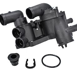 Alternative view of 032121111CLBRIDA TOMA DE AGUA (HOUSING O CAJA REGULADORA)POLO (01-10), CROSSFOX (09-14), SAVEIRO G6 (10-17), GOL G5 (08-18), UP (05-09) SPORTVAN (03-10), LLUPO (03-08), SEAT CORDOBA / IBIZA (03-08) 1.6 LITROS CON 6 PIPETA (PIVOTE O PIPA)S DE SALIDA LATERALES, ENTRADA DE 2 BULBO, SIN TERMOSTATO, SIN TAPONES CON PIPA LATERAL (BASE PARA TERMOSTATO) INCLUYE: TAPON Y ORING SIN TERMOSTATO Y SENSOR DE TEMPERATURA032121111CL / 6AE111CL / 03212111AP / 111AP