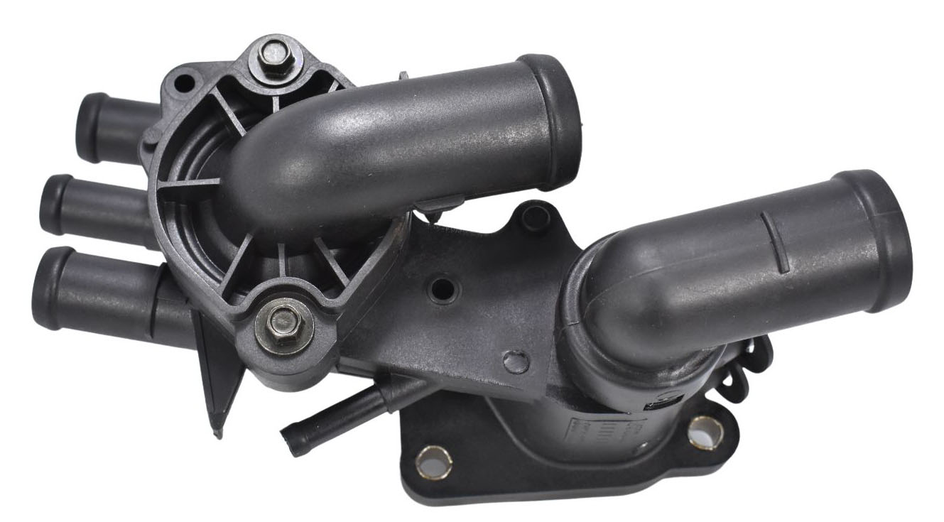 032121111CLBRIDA TOMA DE AGUA (HOUSING O CAJA REGULADORA)POLO (01-10), CROSSFOX (09-14), SAVEIRO G6 (10-17), GOL G5 (08-18), UP (05-09) SPORTVAN (03-10), LLUPO (03-08), SEAT CORDOBA / IBIZA (03-08) 1.6 LITROS CON 6 PIPETA (PIVOTE O PIPA)S DE SALIDA LATERALES, ENTRADA DE 2 BULBO, SIN TERMOSTATO, SIN TAPONES CON PIPA LATERAL (BASE PARA TERMOSTATO) INCLUYE: TAPON Y ORING SIN TERMOSTATO Y SENSOR DE TEMPERATURA032121111CL / 6AE111CL / 03212111AP / 111AP - Imagen 4