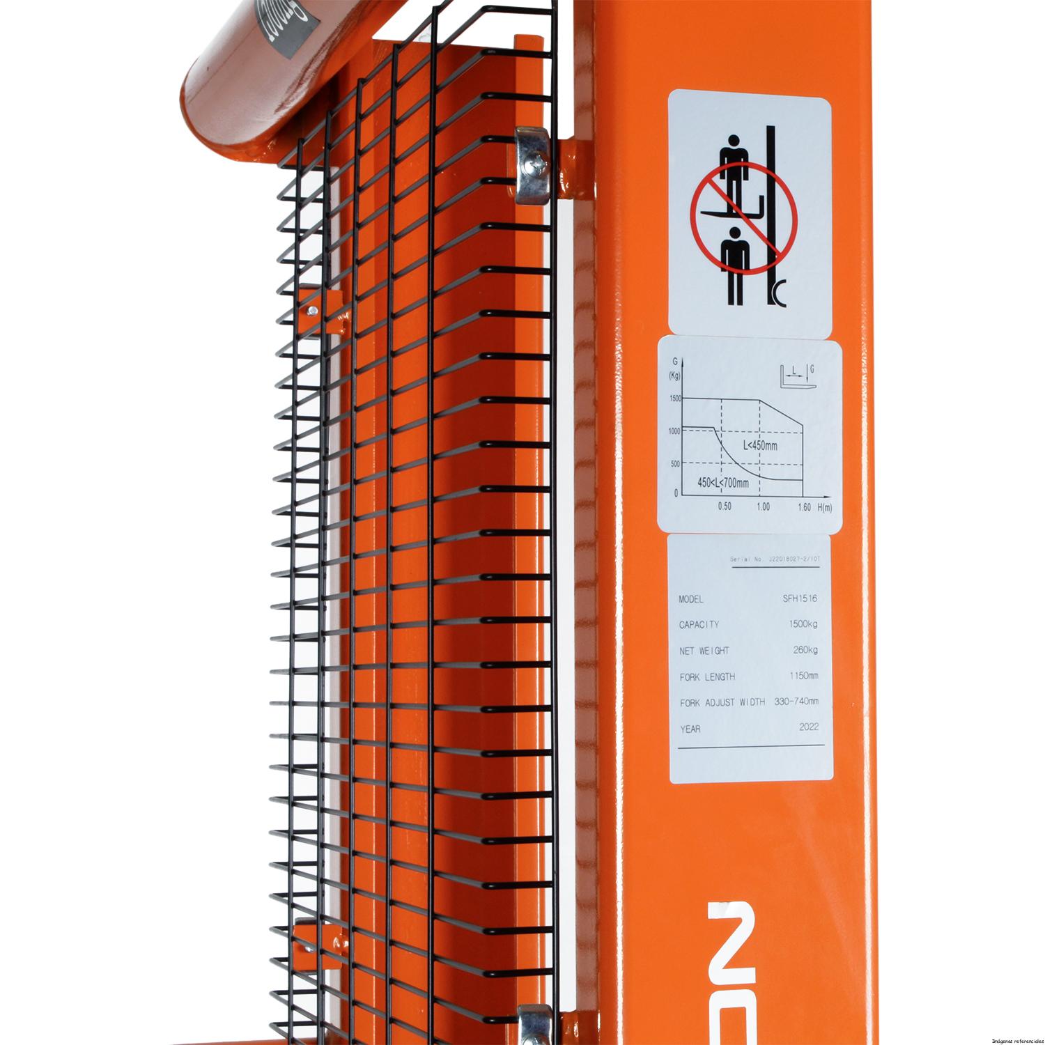 APILADOR MANUAL 1500 kg 1.6mts-SFH1516 - Imagen 6