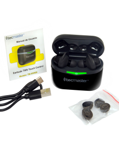 Audifonos Bluetooth Tecmaster Touch Intrauditivos TM-300520 Negro